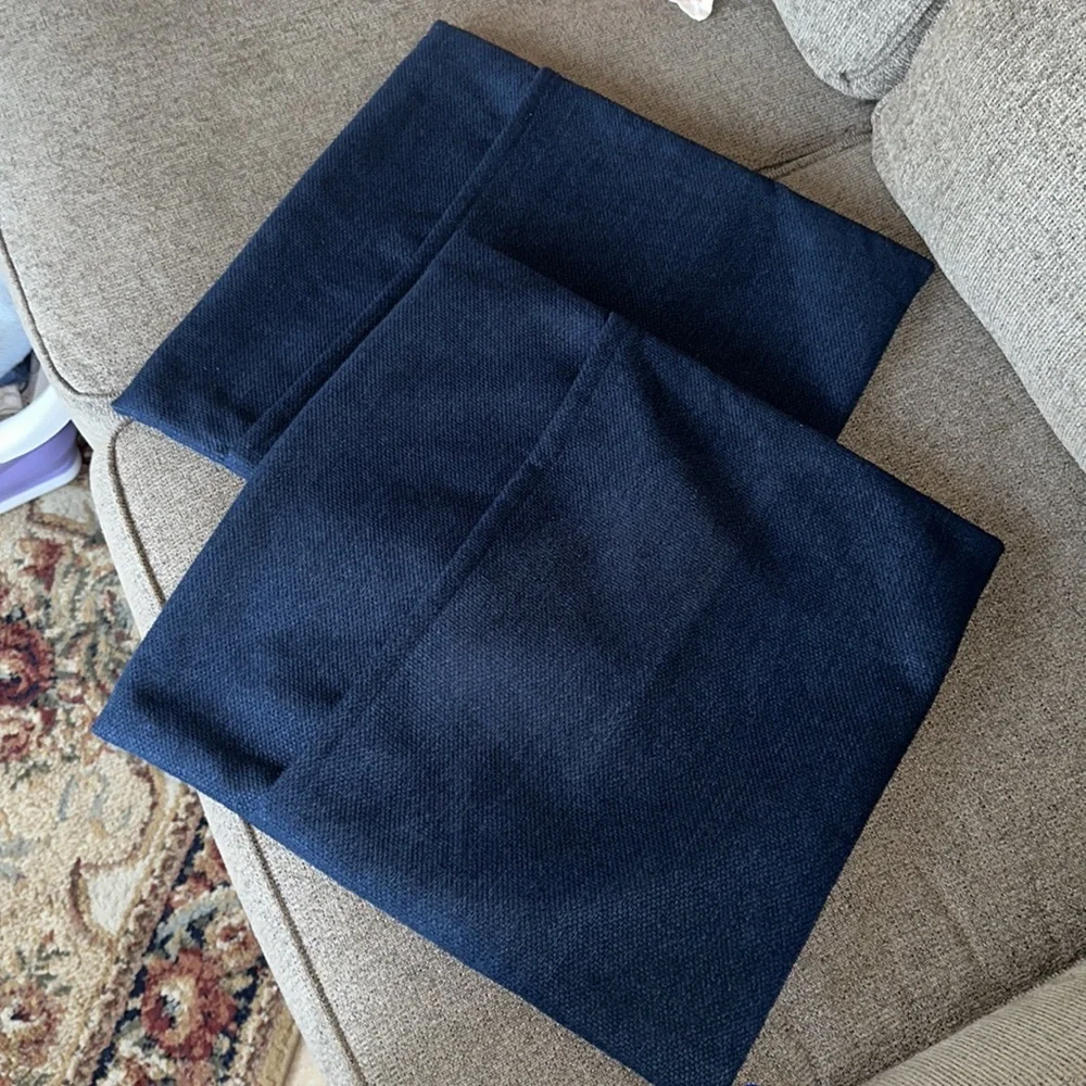 Handmade Navy Pillow Couch Covers